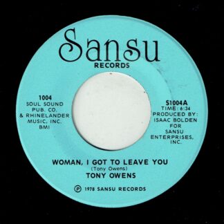 TONY OWENS: Woman, I Got To Leave You